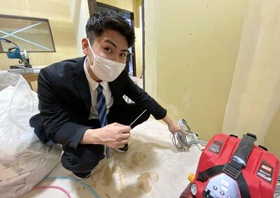 新店舗の配線工事立ち合い