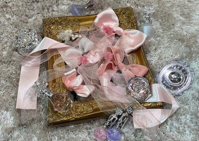 髪飾りを作成しました♡
